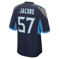 T.Titans #57 Curtis Jacobs Navy Team Game Stitched American Football Jersey
