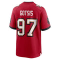 TB.Buccaneers #97 Adam Gotsis Red Team Game Stitched American Football Jerseys