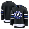 TB.Lightning Supporters Alternate Premium Jersey - Black Stitched American Hockey Jerseys