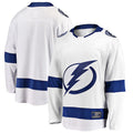 TB.Lightning Supporters Branded Breakaway Away Jersey  White Stitched American Hockey Jerseys