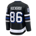 TB.Lightning #86 Nikita Kucherov Fanatics Alternate Premium Jersey - Black Stitched American Hockey Jerseys
