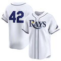 Tampa Bay Rays 2024 #42 Jackie Robinson Day Home Limited Jersey ¨C White Stitches Baseball Jerseys