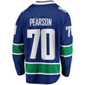 V.Canucks #70 Tanner Pearson Supporters Branded Home Breakaway Player Jersey Blue Stitched American Hockey Jerseys