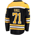 B.Bruins #71 Taylor Hall Supporters Branded 2017-18 Home Breakaway Replica Jersey  Black Stitched American Hockey Jerseys