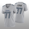 T.Titans #77 Taylor Lewan  Gray Atmosphere Game Jersey Stitched American Football Jerseys