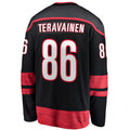 C.Hurricanes #86 Teuvo Teravainen Supporters Branded Home Breakaway Player Jersey Black Stitched American Hockey Jerseys