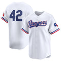 Texas Rangers 2024 #42 Jackie Robinson Day Home Limited Jersey ¨C White Stitches Baseball Jerseys