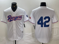 Texas Rangers #42 Jackie Robinson White Cool Base Stitched Baseball Jersey£©
