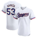 Texas Rangers #53 Adolis Garcia 2024 Gold Collection Elite Player Jersey ¨C White Baseball Jerseys
