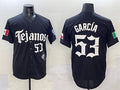 Texas Rangers #53 Adolis Garc¨ªa Black Mexico 2025 Vapor Premier Limited Stitched Baseball Jersey