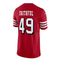 SF. 49ers #49 The Faithful Alternate Vapor F.U.S.E. Limited Jersey - Scarlet Stitched American Football Jersey