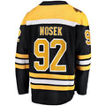 B.Bruins #92 Tomas Nosek Supporters Branded Home Breakaway Player Jersey Black Stitched American Hockey Jerseys