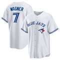 Toronto Blue Jays #7 Will Wagner Home Replica Jersey - White Stitched Baseball Jersey