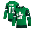 Custom T.Maple Leafs 2023 St. Patrick's Day Primegreen Authentic Jersey - Kelly Green Stitched American Hockey Jerseys