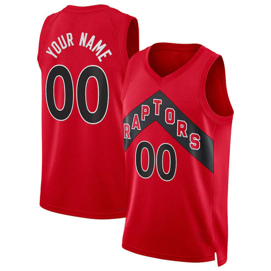 Custom T.Raptors Diamond Swingman  Jersey Icon Edition Red Stitched Basketball Jersey
