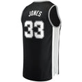 S.Antonio Spurs #33 Tre Jones Fanatics Branded Fast Break Replica Jersey  Icon Edition Black Stitched American Basketball Jersey