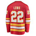 C.Flames #22 Trevor Lewis Supporters Branded Home Breakaway Player Jersey Red Stitched American Hockey Jerseys