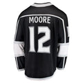LA.Kings #12 Trevor Moore Supporters Branded Home Breakaway Player Jersey  Black Stitched American Hockey Jerseys