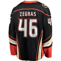 A.Ducks A.Ducks #46 Trevor Zegras Supporters Branded Home Breakaway Jersey Black Stitched American Hockey Jerseys