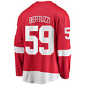 D.Red Wings #59 Tyler Bertuzzi Supporters Branded Home Premier Breakaway Player Jersey Red Stitched American Hockey Jerseys