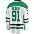 D.Stars #91 Tyler Seguin Supporters Branded Away Premier Breakaway Player Jersey White Stitched American Hockey Jerseys