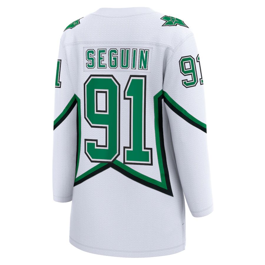 D.Stars #91 Tyler Seguin Supporters Branded 2020-21 Special Edition Breakaway Player Jersey White Stitched American Hockey Jerseys