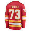 C.Flames #73 Tyler Toffoli Supporters Branded Home Breakaway Player Jersey Red Stitched American Hockey Jerseys
