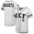 U.Knights Colosseum Free-Spirited Full-Button Baseball Jersey White Stitched American College Jerseys