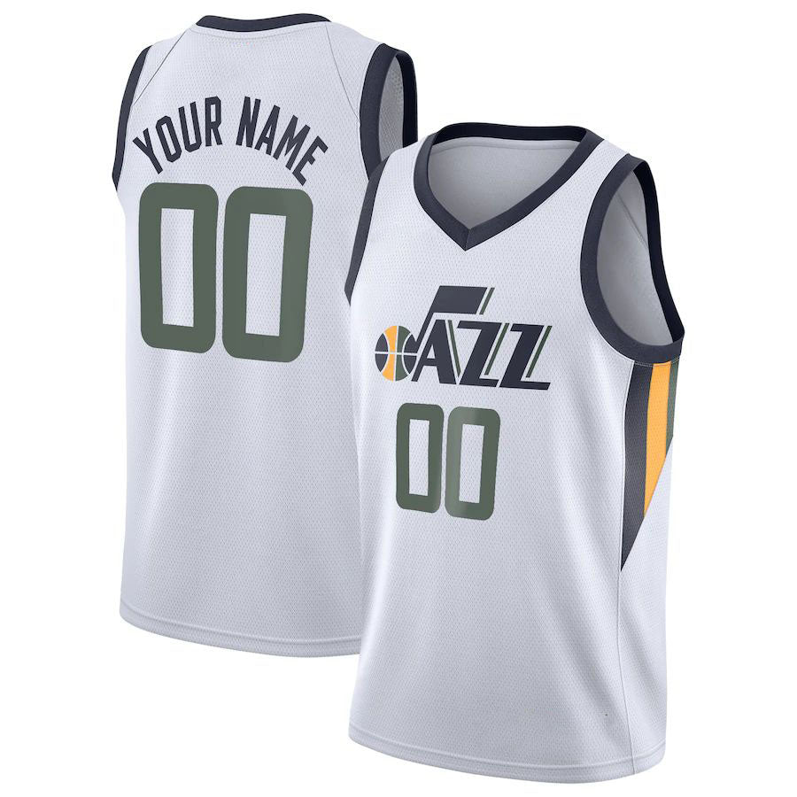 Custom U.Jazz 2020-21 Swingman Custom Jersey Association Edition White Stitched Basketball Jersey