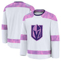 V.Golden Knights Supporters 2024 Hockey Fights Cancer Practice Jersey - White Stitched American Hockey Jerseys