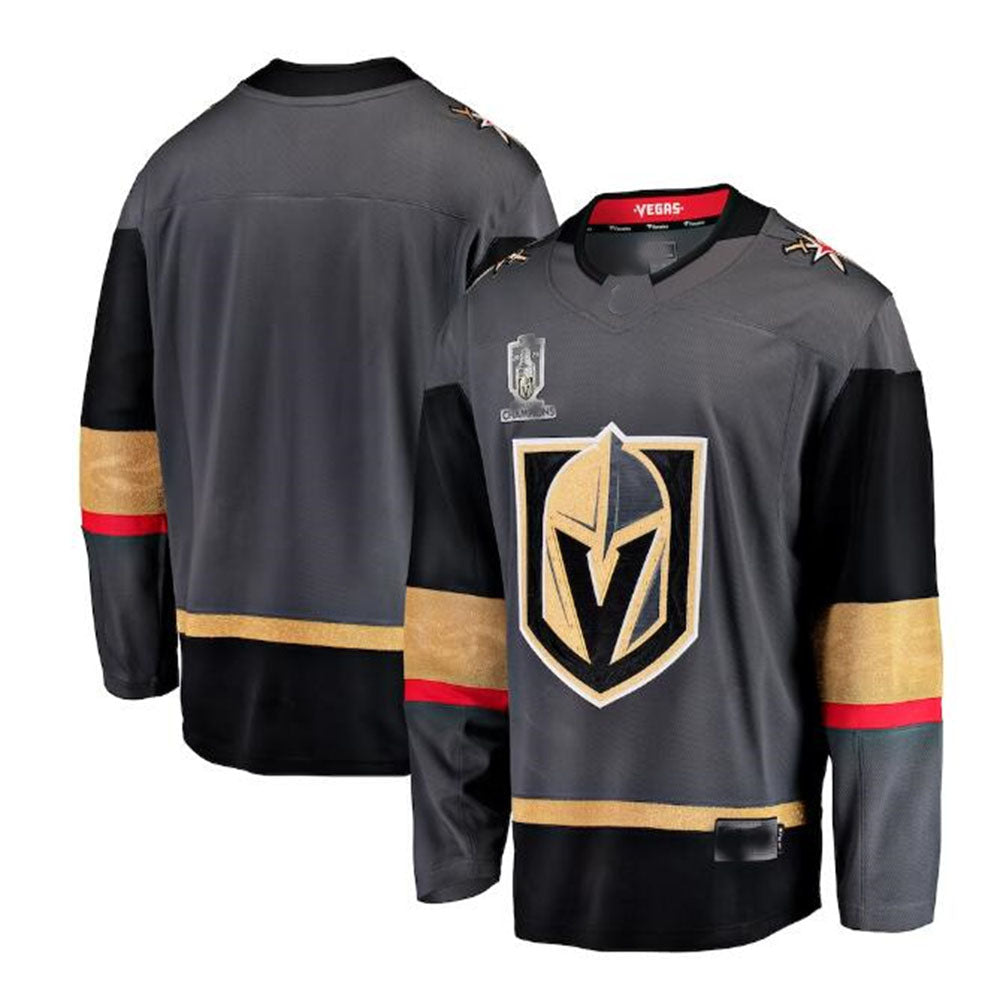 V.Golden Knights Supporters Branded 2023 Stanley Cup Champions Alternate Breakaway Jersey - Black Hockey Jerseys