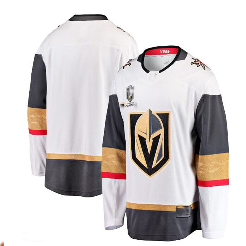 V.Golden Knights Supporters Branded 2023 Stanley Cup Champions Away Breakaway Jersey - White Hockey Jerseys