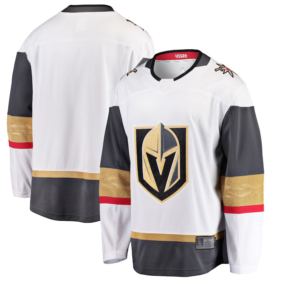 V.Golden Knights Supporters Branded Breakaway Away Jersey White Stitched American Hockey Jerseys