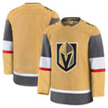 V.Golden Knights Supporters Home Premium Jersey - Gold Stitched American Hockey Jerseys