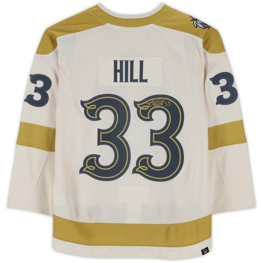 V.Golden Knights #33 Adin Hill Autographed Supporters Authentic 2024 Winter Classic Authentic Jersey Hockey Jerseys
