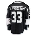 LA.Kings #33 Viktor Arvidsson Supporters Branded Home Breakaway Player Jersey Black Stitched American Hockey Jerseys