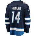 W.Jets #14 Ville Heinola Supporters Branded Home Breakaway Player Jersey  Navy Stitched American Hockey Jerseys