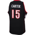 T.Raptors #15 Vince Carter Mitchell & Ness 1999-2000 Hardwood Classics Swingman Jersey Black Stitched American Basketball Jersey