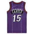 T.Raptors #15 Vince Carter Mitchell & Ness Preschool 1998-1999 Hardwood Classics Throwback Team Jersey Purple Stitched American Basketball Jersey