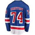 NY.Rangers #74 Vitali Kravtsov Supporters Branded 2017-18 Home Breakaway Replica Jersey  Blue Stitched American Hockey Jerseys
