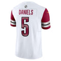W.Commanders #5 Jayden Daniels White Vapor F.U.S.E. Limited Stitched American Football Jerseys