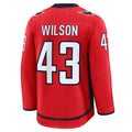 W.Capitals #43 Tom Wilson Supporters Home Premium Jersey - Red Stitched American Hockey Jerseys