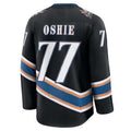 W.Capitals #77 TJ Oshie Supporters Alternate 50th Anniversary Premium Jersey - Black Stitched American Hockey Jerseys