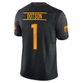 W.Commanders #1 Jahan Dotson Alternate Vapor F.U.S.E. Limited Jersey - Black American Football Jerseys