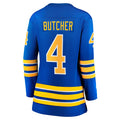 B.Sabres #4 Will Butcher Supporters Branded Home Breakaway Player Jersey Royal Stitched American Hockey Jerseys