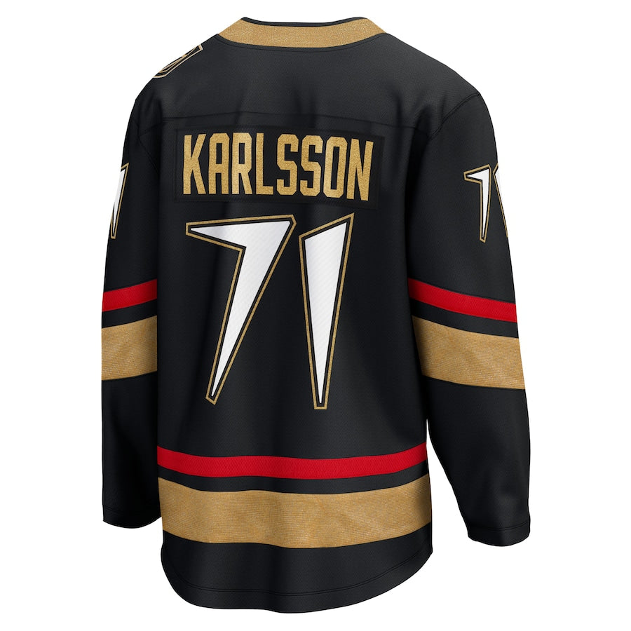 V.Golden Knights #71 William Karlsson Supporters Branded Special Edition 2.0 Breakaway Player Jersey Black Hockey Jerseys