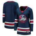 W.Jets Supporters Branded 2021-22 Alternate Premier Breakaway Player Jersey Navy Stitched American Hockey Jerseys