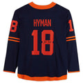 E.Oilers #18 Zach Hyman Supporters Authentic Autographed Supporters Alternate Breakaway Jersey Navy Stitched American Hockey Jerseys