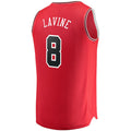 C.Bulls #8 Zach LaVine Fanatics Branded Fast Break Replica Jersey Red  Icon Edition Stitched American Basketball Jersey