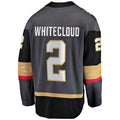 V.Golden Knights #2 Zach Whitecloud Supporters Branded Alternate Breakaway Jersey  Gray Hockey Jerseys